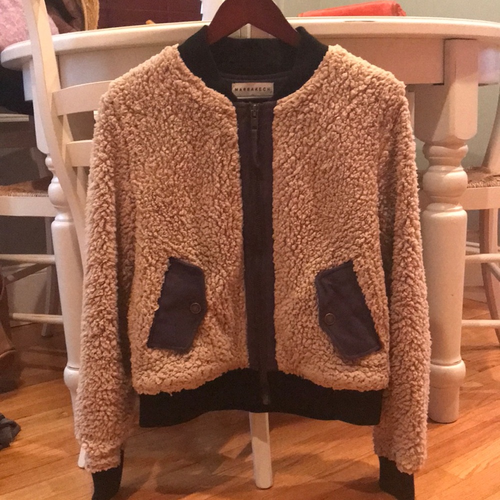 Marrakech Sherpa bomber jacket